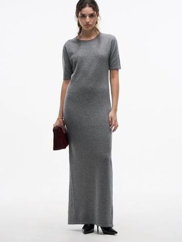 Wool Blend Ankle Length Maxi Knit Dress [Grey] - MAGJAY - Modalova