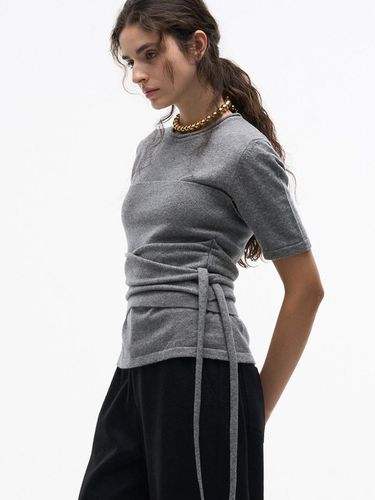 Wool knit top setup - dark gray - MAGJAY - Modalova