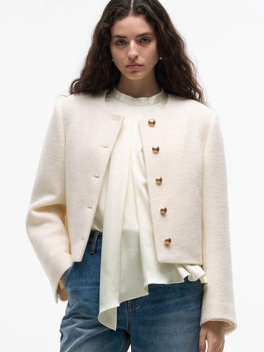 Wool Classic Short Jacket [Ivory] - MAGJAY - Modalova