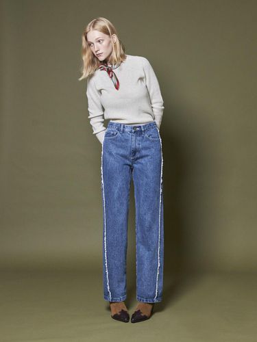 SIDE TASSEL DENIM_BLUE - Maison de Ines - Modalova