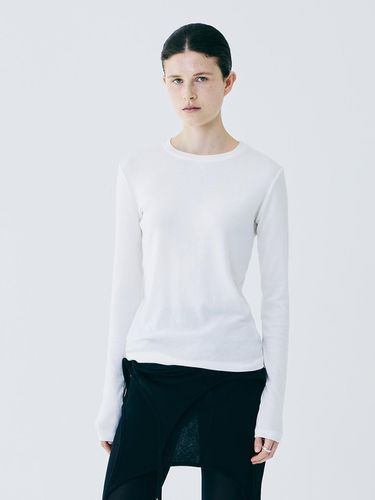 TENCEL WOOL SLEEVE TOP (WHITE) - FOR HER - Modalova