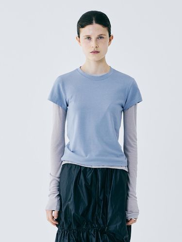 COZY MODAL HALF T-SHIRT (SKY BLUE) - FOR HER - Modalova