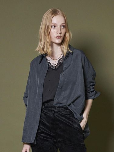 RELAXED OVERSIZED SHIRT _CHARCOAL - Maison de Ines - Modalova