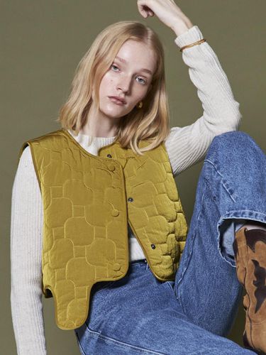 ASYMMETRICAL QUILTED VEST - Maison de Ines - Modalova