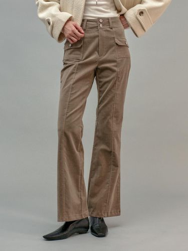 Corduroy Bootcut Pants Brown - fromwhere - Modalova