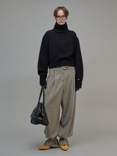 Wool Two-way Wide Pants Gray - fromwhere - Modalova