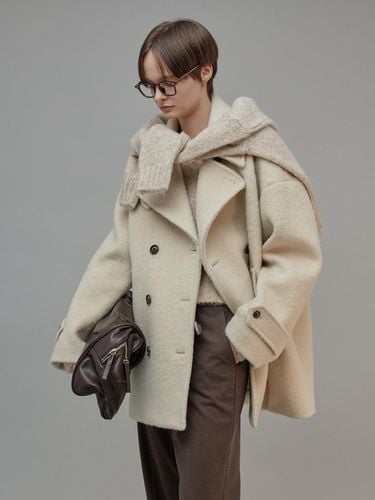 Wool Half Coat Light Beige - fromwhere - Modalova