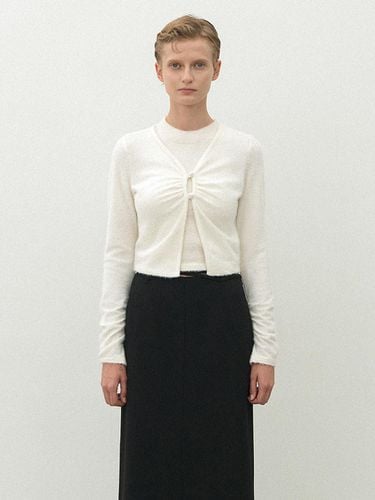 Crop Open Knit Shirring Blouse (BL-4267) - Atelier Nain - Modalova