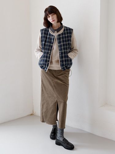 POCKET POINT CORDUROY SKIRT 2CLOLOR - LETOILE - Modalova