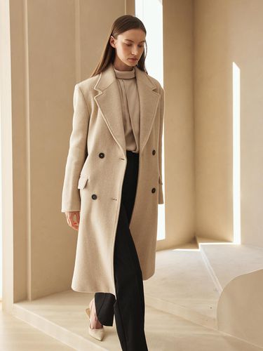 Cashmere Double Button Coat [] - Nouve - Modalova