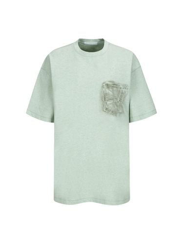 POCKET PRINTED TSHIRT MINT (F24TO9171MT) - YCH - Modalova