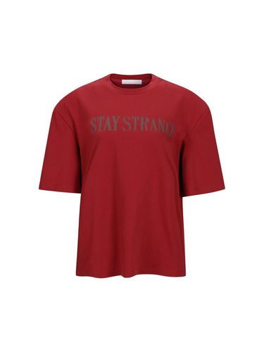 STAY STRANGER PRINTED TSHIRT (F24TO9231RD) - YCH - Modalova