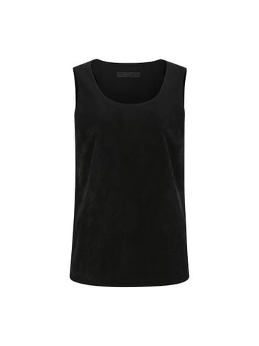 VELVET SLEEVELESS TOP (F24TO9081BK) - YCH - Modalova