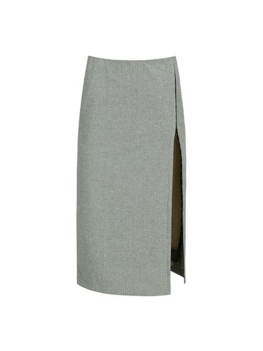 SIDE SLIT SKIRT GREY (F24SK5071GY) - YCH - Modalova