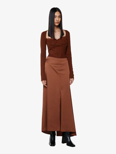 ASYMMETRIC SIDE SLIT FLARED SKIRT (F24SK5101 - YCH - Modalova