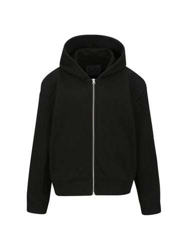 ZIP UP COTTON HOODED JACKET (F24OT0121BK) - YCH - Modalova