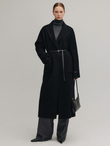 Morgan Handmade Long Coat_Black - LOOKAST - Modalova