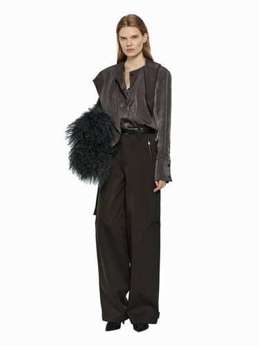 SIDE BELTED LONG LEG PANTS (W24PT5031KK) - YCH - Modalova