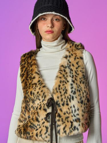 Per ver] Leopard Layered Vest [] - KOLEAT - Modalova