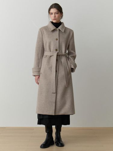 Envy single wool coat (beige) - RE_L - Modalova