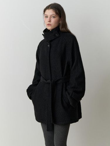 Wool Blend Textured Half Coat [] - RE_L - Modalova