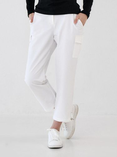 Women Fit Two Way Cargo Pants White - goxo - Modalova