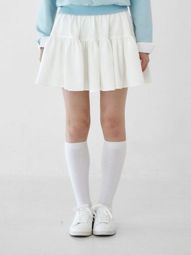 Smile Heart Double Flare Skirt - goxo - Modalova