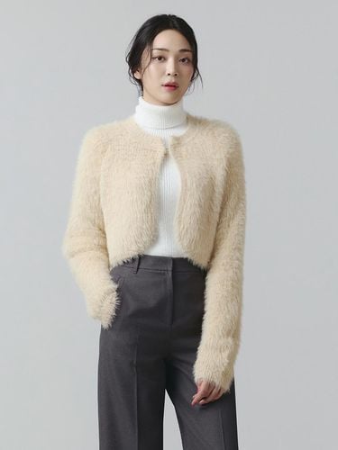 Hairy Texture Bolero Cardigan ITOBYCD910 (2 COLOR) - itMICHAA - Modalova