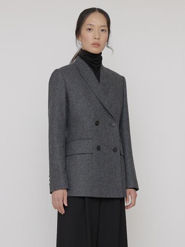 Wool peaked classic jacket - manuelle et guillaume - Modalova