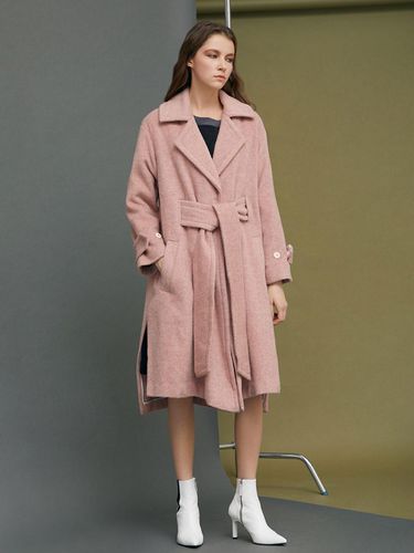 BLEND CHUNKY BELTED WOOL COAT_BP2AWC2824 - BETTERKIND - Modalova