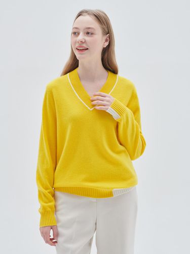 M23WPU013]V-neck Contrast point pullover () - murray allan - Modalova