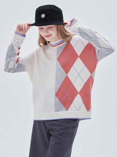 M23WPU015] Checkered pullover - murray allan - Modalova