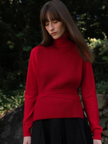 Layering Knit Vest Red - Mare di mari - Modalova