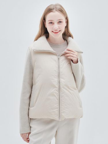 Wide neck knit mix down jacket (SB) - murray allan - Modalova