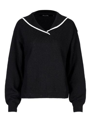 Marin Collar Knit Top Black - Mare di mari - Modalova