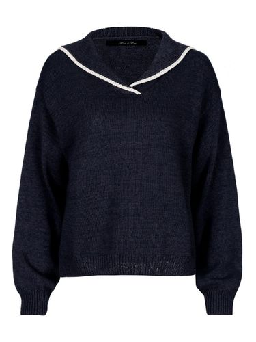 Marin Collar Knit Top Navy - Mare di mari - Modalova