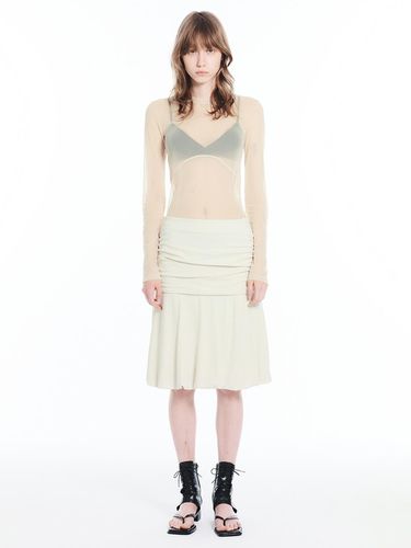 RUCHED SHIRRING SKIRT - CERRIC - Modalova