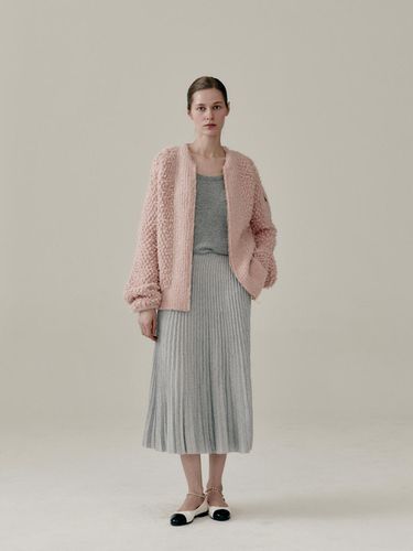 Pleats Metal Knit Skirt Grey - Mare di mari - Modalova