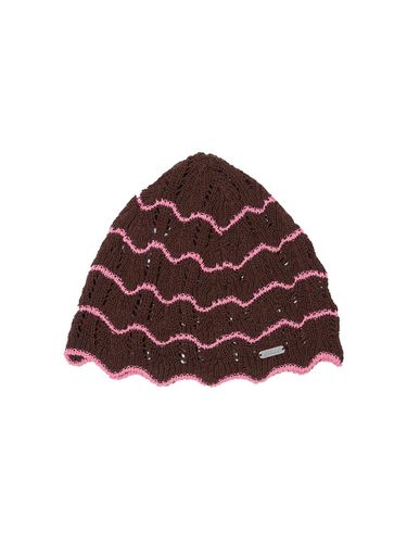 WAVE PUNCHING BEANIE / BROWN - CERRIC - Modalova