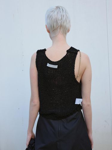 KNITTED VEST IN BLACK - NOTHINGEVERYTHING - Modalova