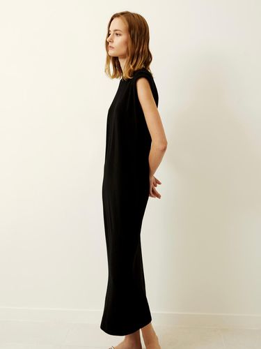 Cap Sleeve Long Dress Black - Mare di mari - Modalova