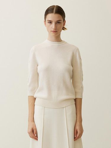 Embroidered - Sleeve Knit Top - Mare di mari - Modalova