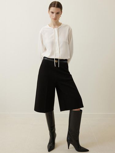 Wool Knit Bermuda Pants Black - Mare di mari - Modalova