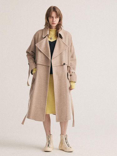 OVERSIZED BLOCK WOOL TRENCH COAT_BP2AWC3007 - BETTERKIND - Modalova