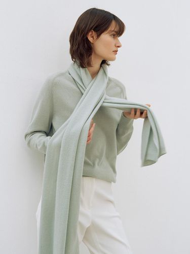 Cashmere Knit Muffler Green - Mare di mari - Modalova