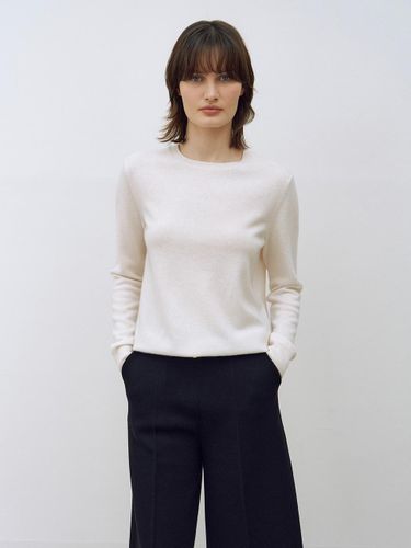 Cashmere 100% Round-neck Knit Top - Mare di mari - Modalova