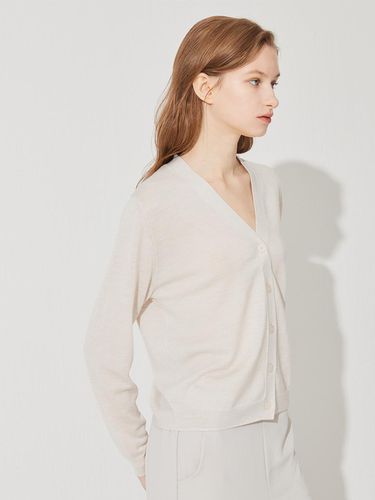 A Logo V-neck Cardigan (SE) M4 - murray allan - Modalova