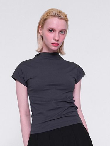 Normniq Mock Neck T-shirt_Grey - normniq - Modalova