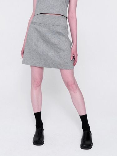 Normniq Linen Mini Skirt_Black - normniq - Modalova