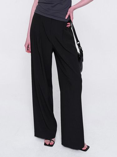 Normniq Two Tuck Wide Trouser_Black - normniq - Modalova